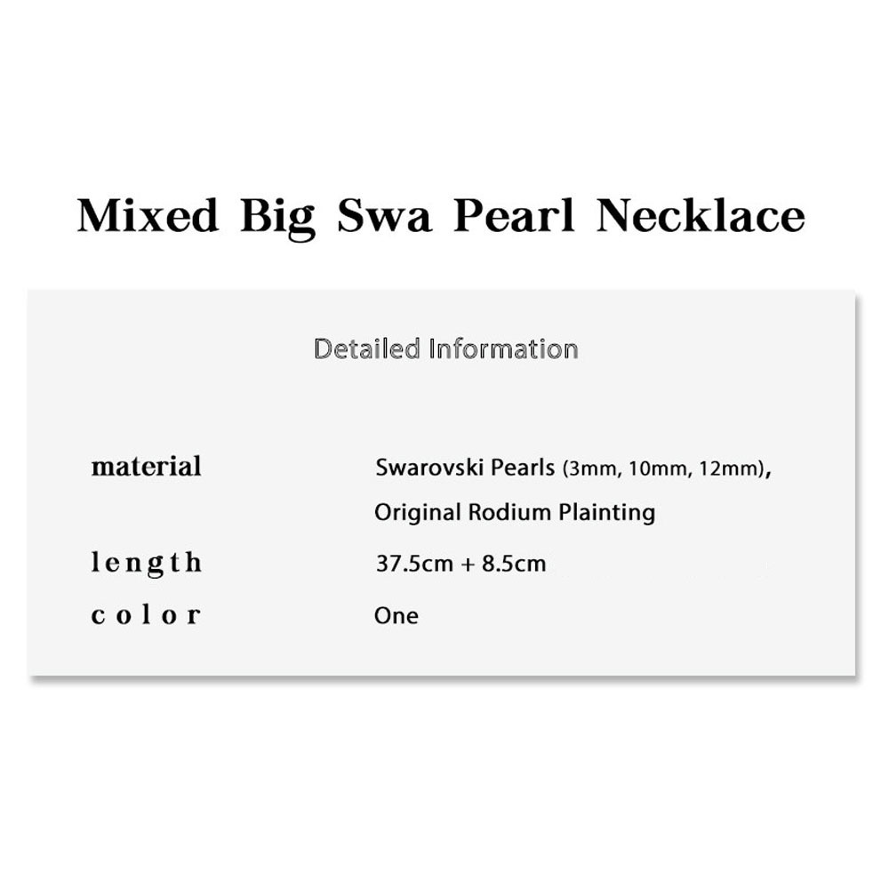 kindababy】mixed big swa pearl necklace〜ネックレス☆21SS