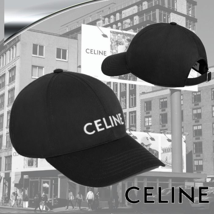 【送料無料/即納】 新作 CELINE 黒 コットン ロゴ キャップ 帽子 レディース 直営店 キャップ 【送料無料/即納】 新作 CELINE 黒 コットン ロゴ キャップ 帽子 レディース 直営店 キャップ