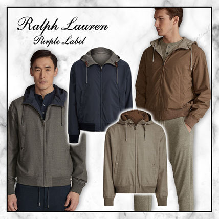 RALPH LAUREN PURPLE LABEL More Jackets Short Wool Street Style Bi-color Plain Jackets