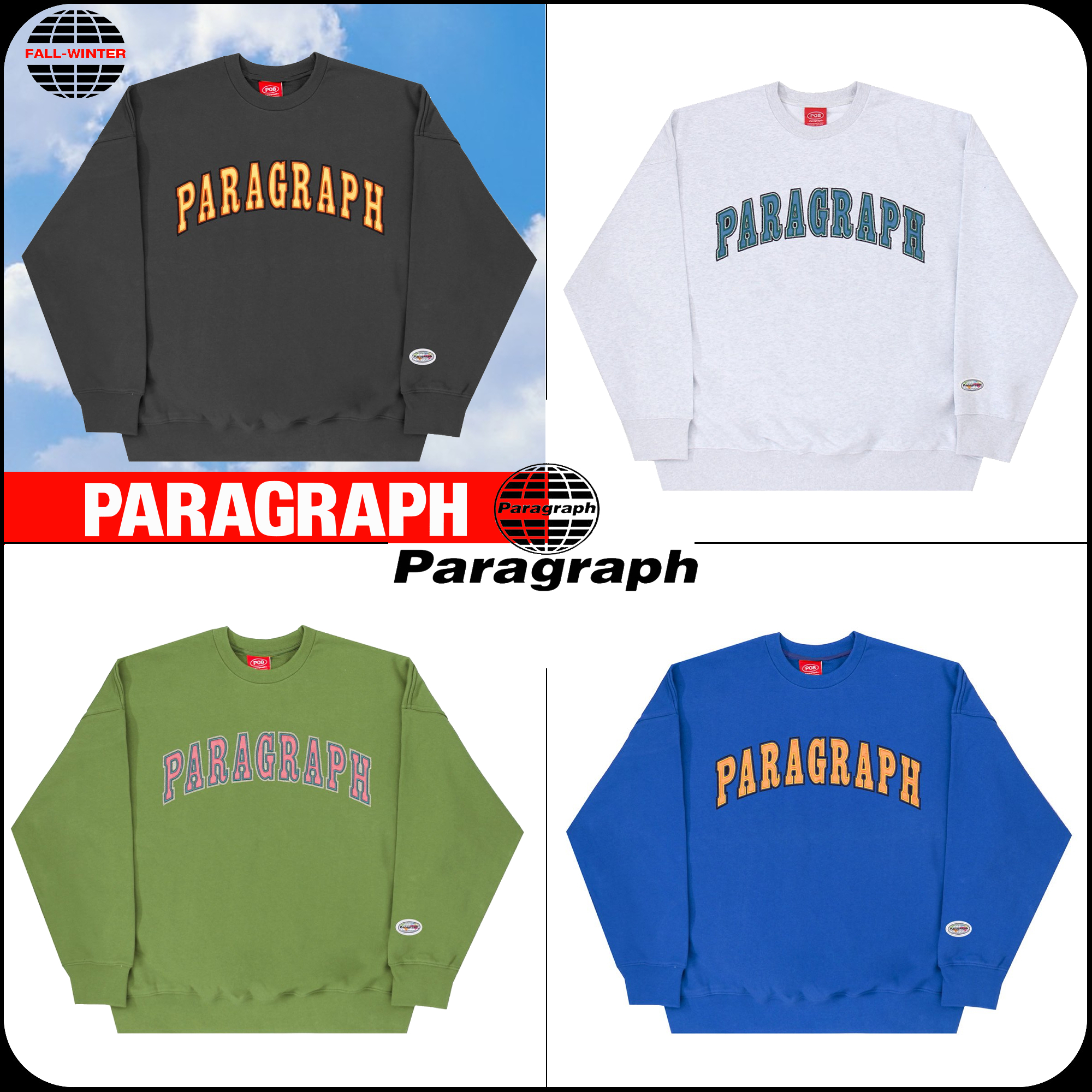 [PARAGRAPH]★韓国大人気★EMBROIDERY LOGO SWEATSHIRT No.38