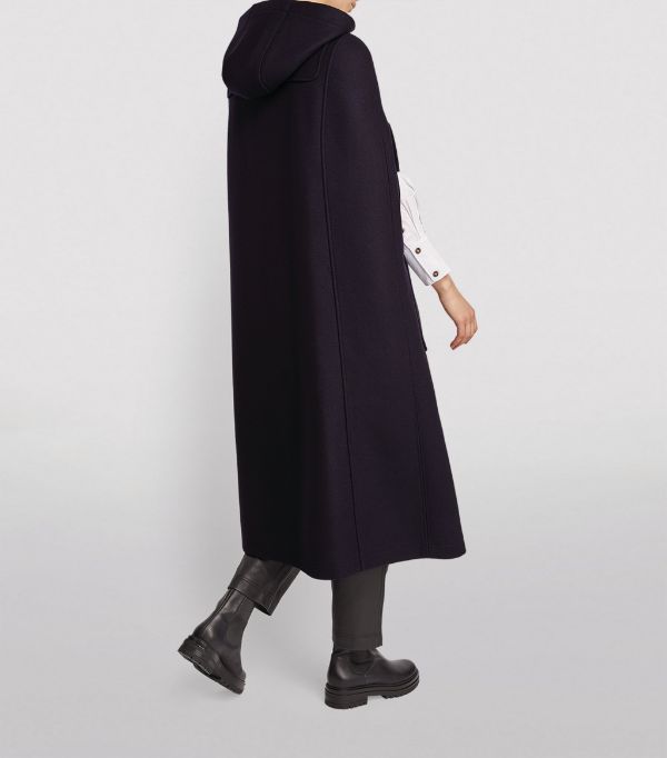 RED VALENTINO】ウールブレンド オーバサイズ ロングケープ (RED