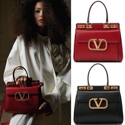 カーフスキン VALENTINO(ヴァレンティノ) ハンドバッグ(レディース ...