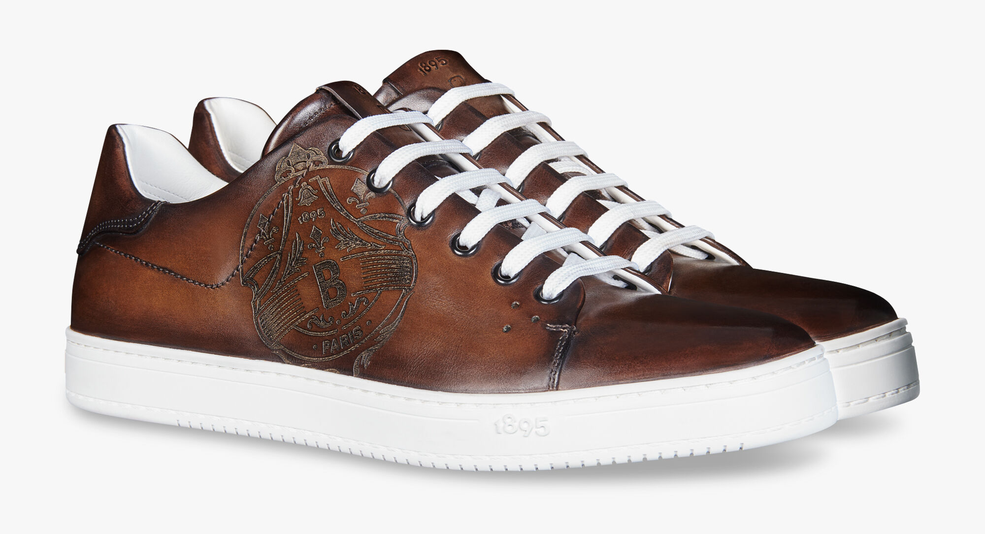 Berluti スニーカー BERLUTI*履き心地抜群☆プレイタイムスタンプレザースニーカー(9)
