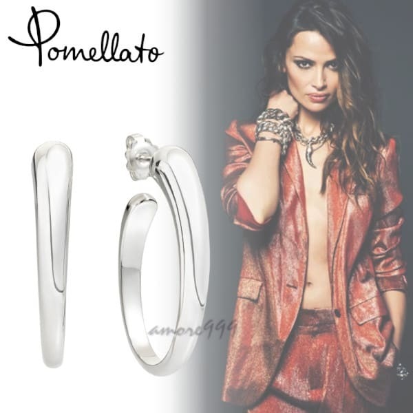 Pomellato ポメラート アルジェント シルバーフープピアス ピアス Pomellato ポメラート アルジェント シルバーフープピアス ピアス