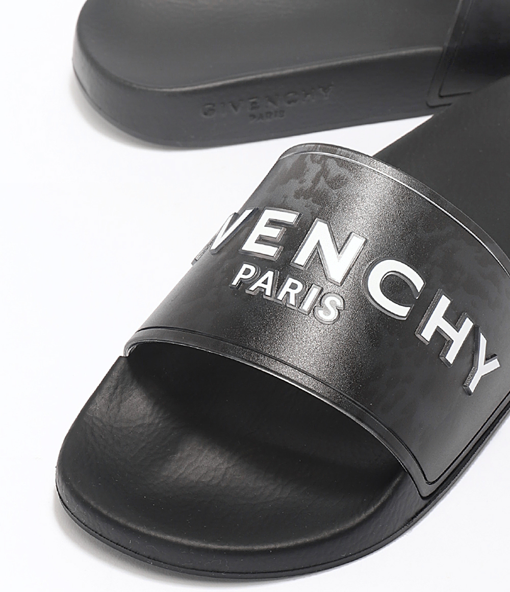 関税負担なし☆マーブル GIVENCHY PARIS フラットサンダル サンダル