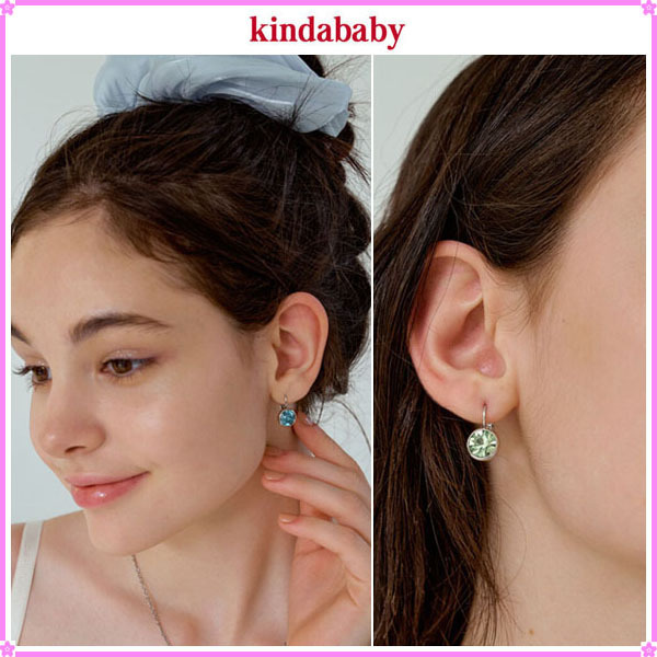 【kindababy】color swarovski cubic earring〜ピアス★2021SS