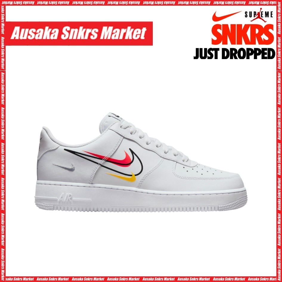 公式正規品!★AIR FORCE 1 LOW MULTI SWOOSH WHITE RED