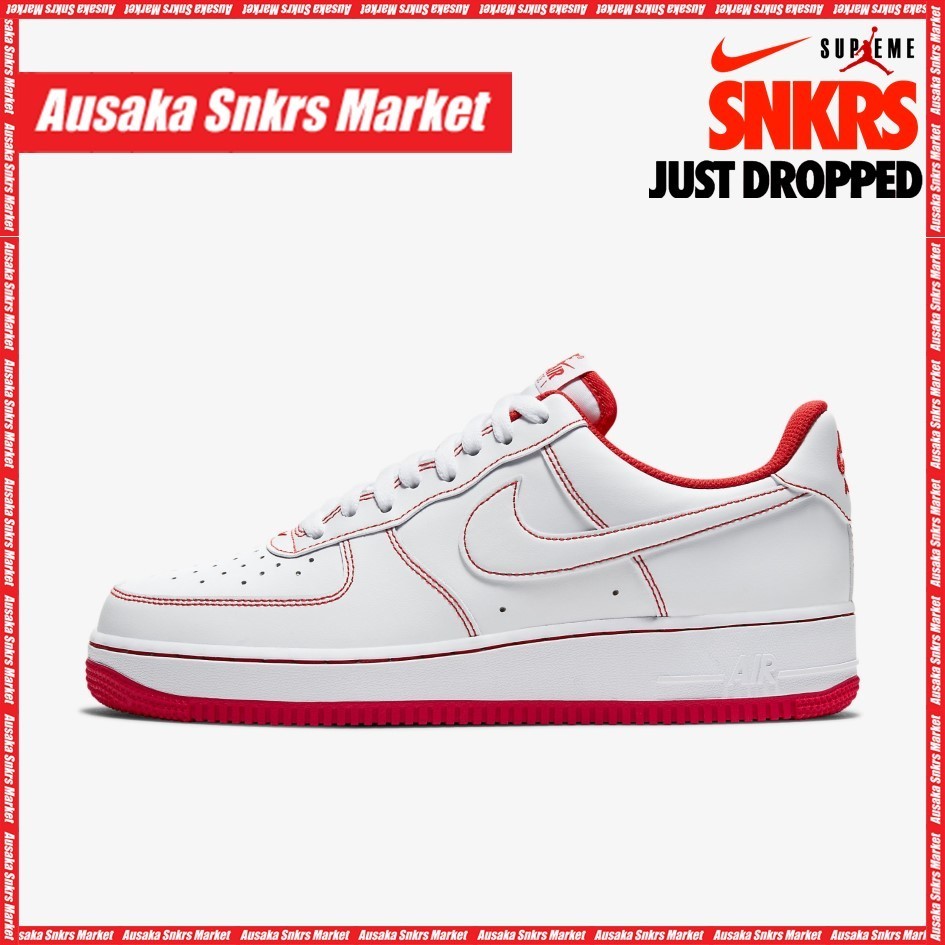 公式正規品!★AIR FORCE 1 LOW 07 WHITE UNIVERSITY RED