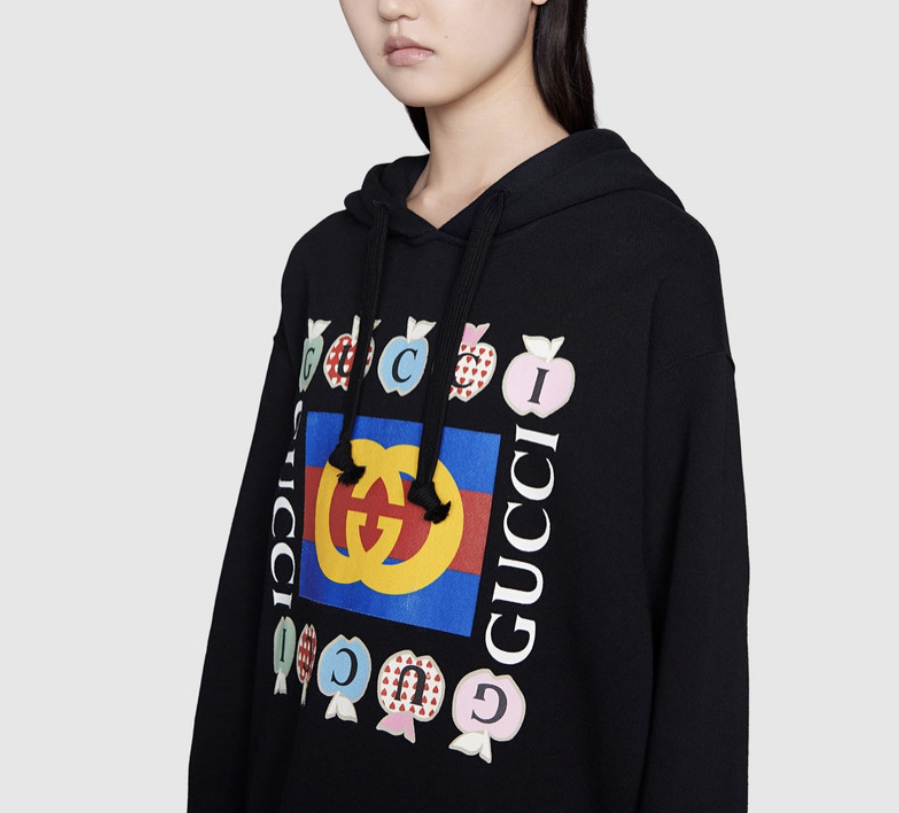 GUCCI パーカー・フーディ ◆GUCCI◆ アップルプリント レポム 長袖 スウェットシャツ(6)