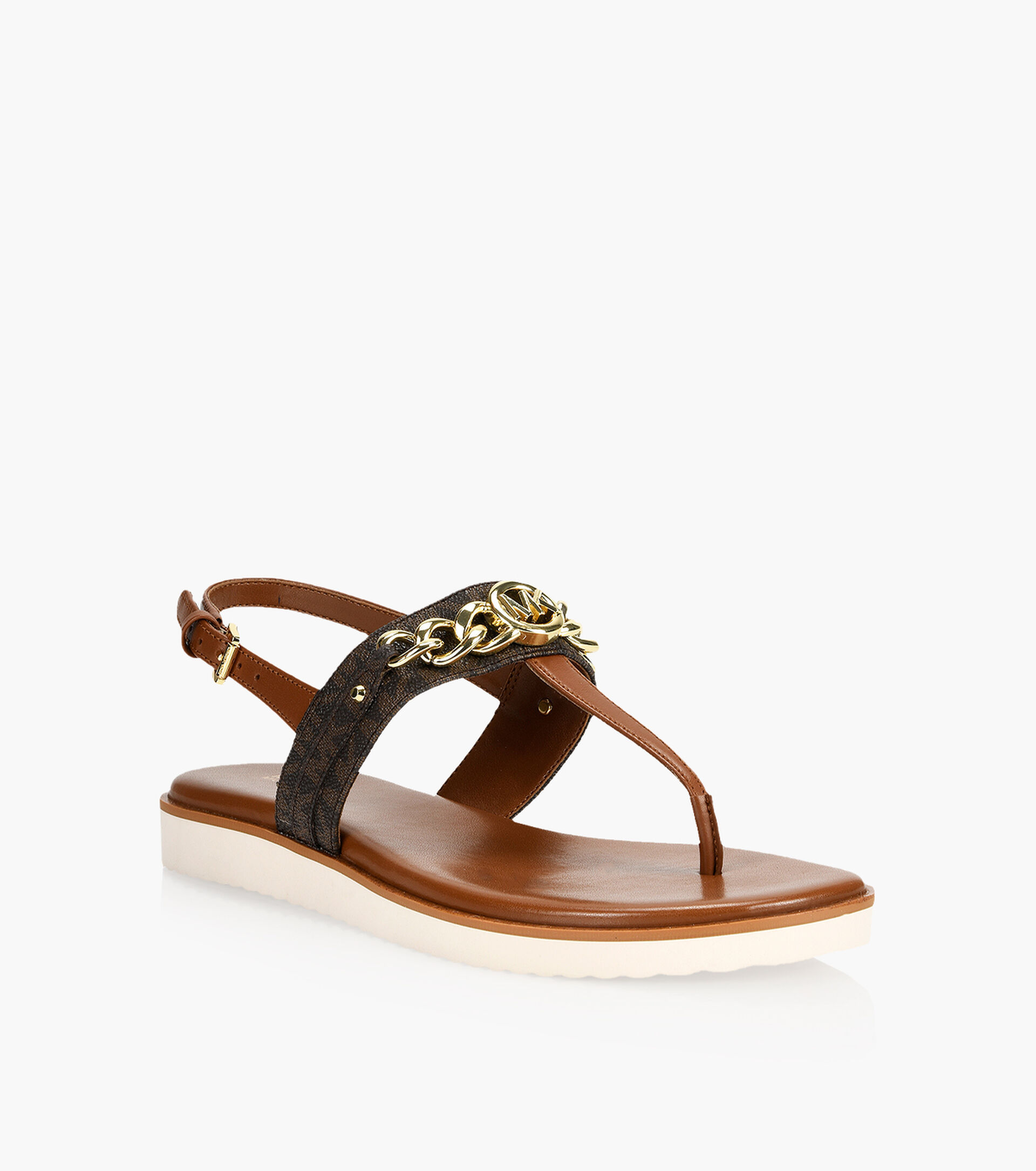 Michael Kors サンダル・ミュール 【MICHAEL KORS】高級感なMKモノグラム フラットトングサンダル(3)