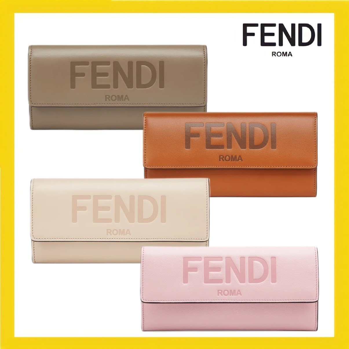 FENDI* 21AW 新作 定番 ロゴ コンチネンタル 長財布 レタリング 長財布 FENDI* 21AW 新作 定番 ロゴ コンチネンタル 長財布 レタリング 長財布