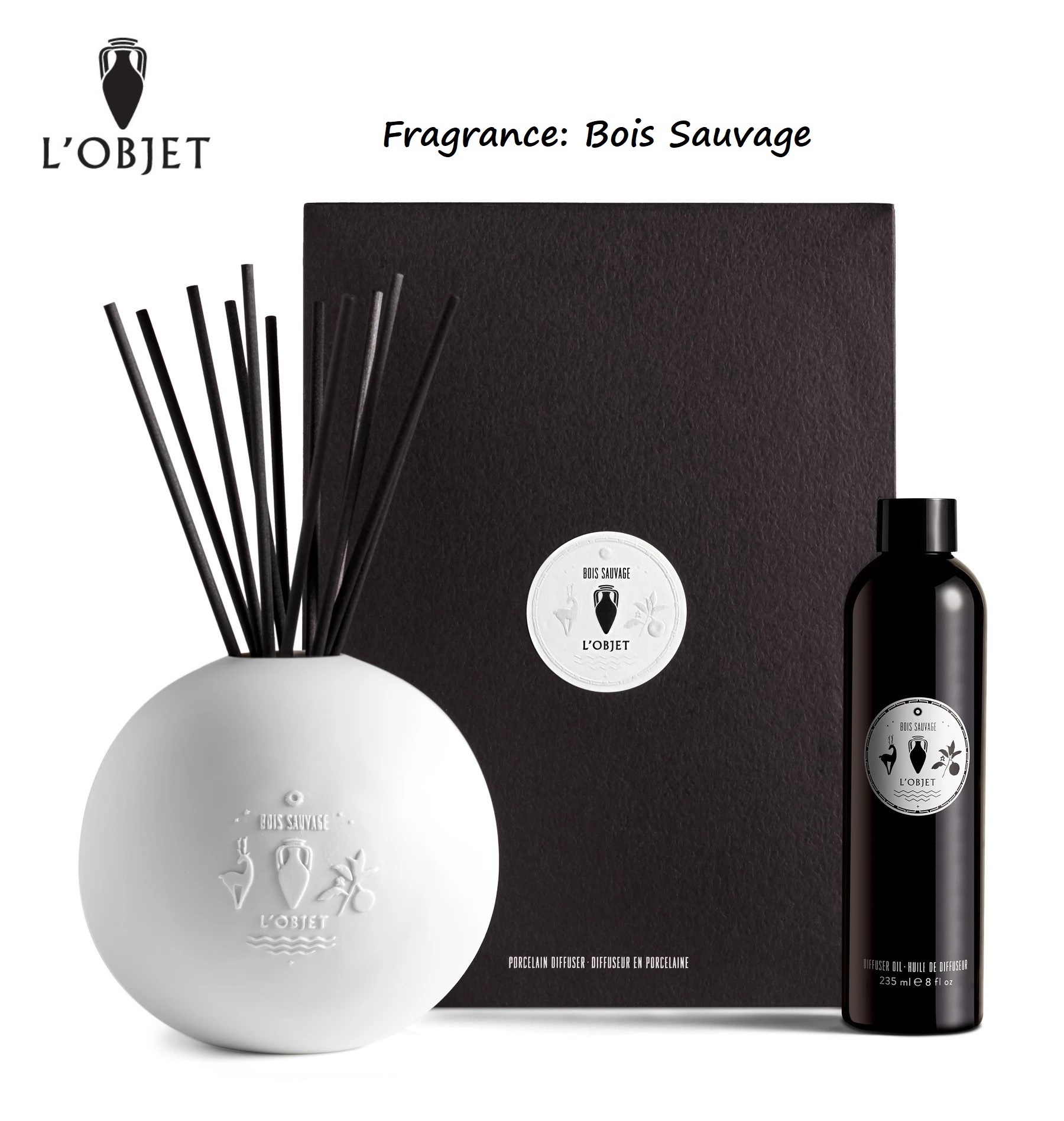 ファッション 国内発| L'OBJET ディフューザーセット ポーセリン Sauvage Bois ルームフレグランス ファッション 国内発| L'OBJET ディフューザーセット ポーセリン Sauvage Bois ルームフレグランス