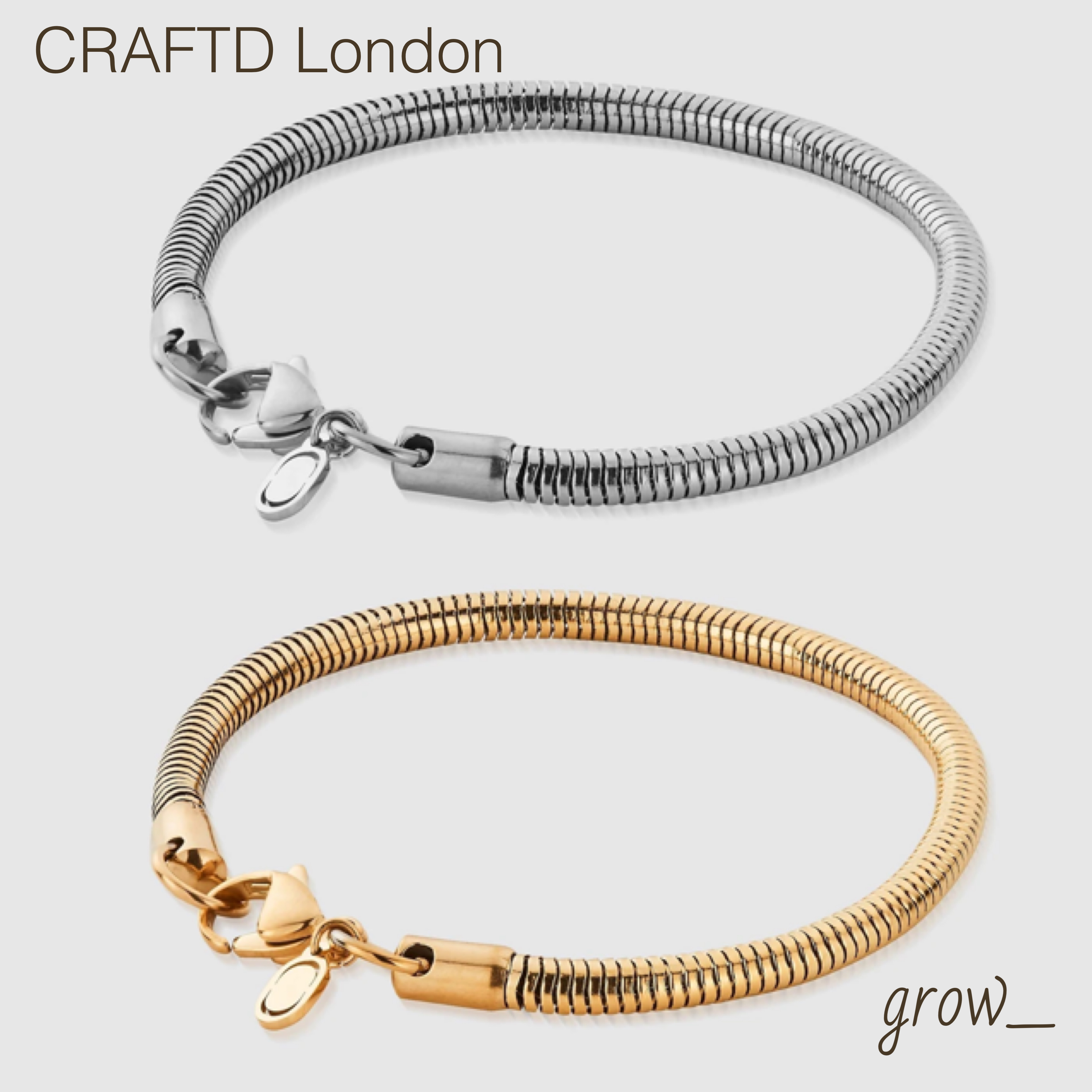 CRAFTD London スネーク ブレスレット 4mm 送関込