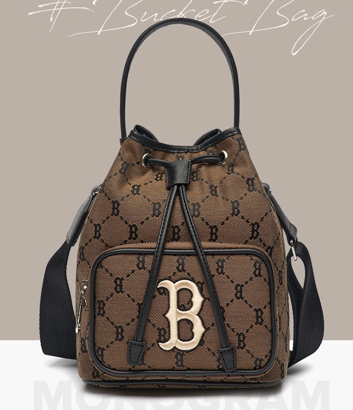 MLB Korea トートバッグ ★送料・関税込★MLB★Monogram Diamond Jacquard Bucket Bag★(2)