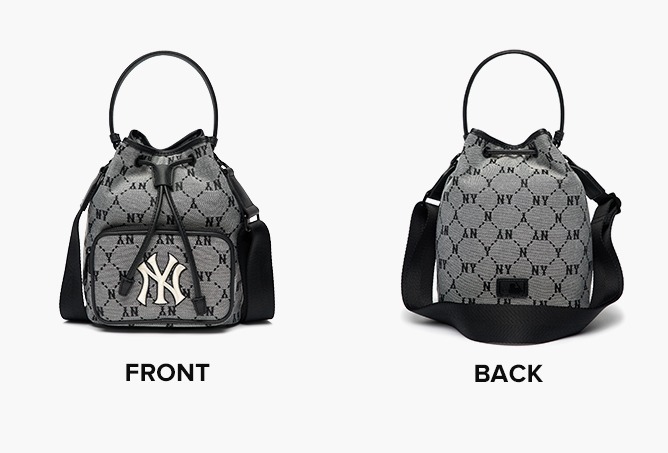 MLB Korea トートバッグ ★送料・関税込★MLB★Monogram Diamond Jacquard Bucket Bag★(19)