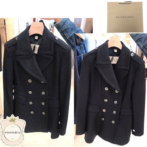 Burberryすぐ届く■国内発■ダブル ジャケットコート80196971