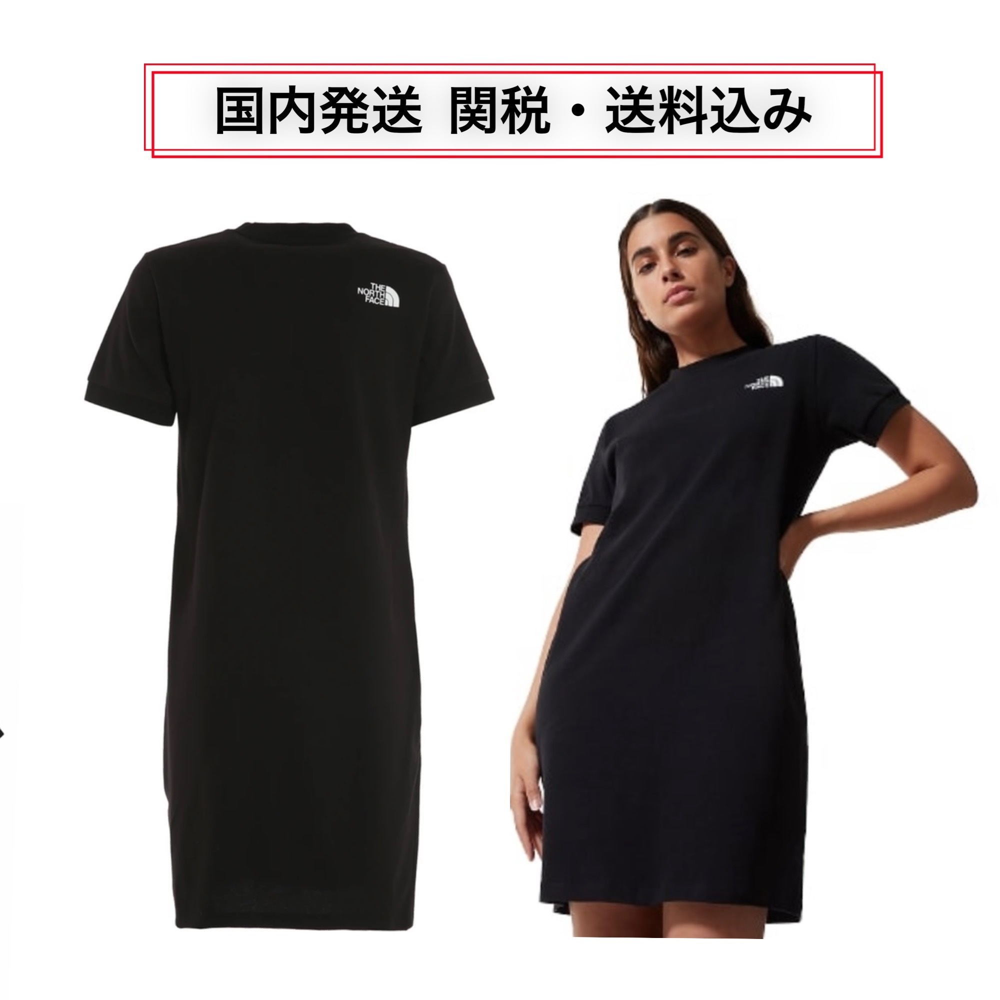 THE NORTH FACE LOGO ワンピース Black