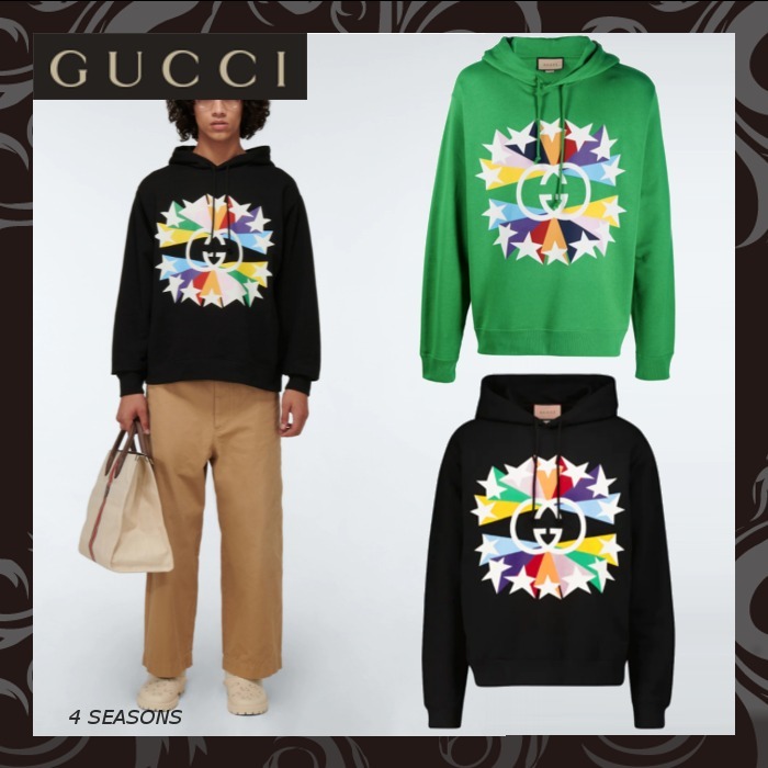 売切必至/GUCCI インターロッキングG スター スウェットシャツ
