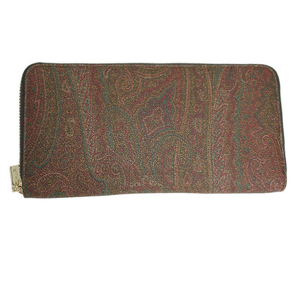 ETRO Long Wallets Paisley Leather Long Wallet  Long Wallets