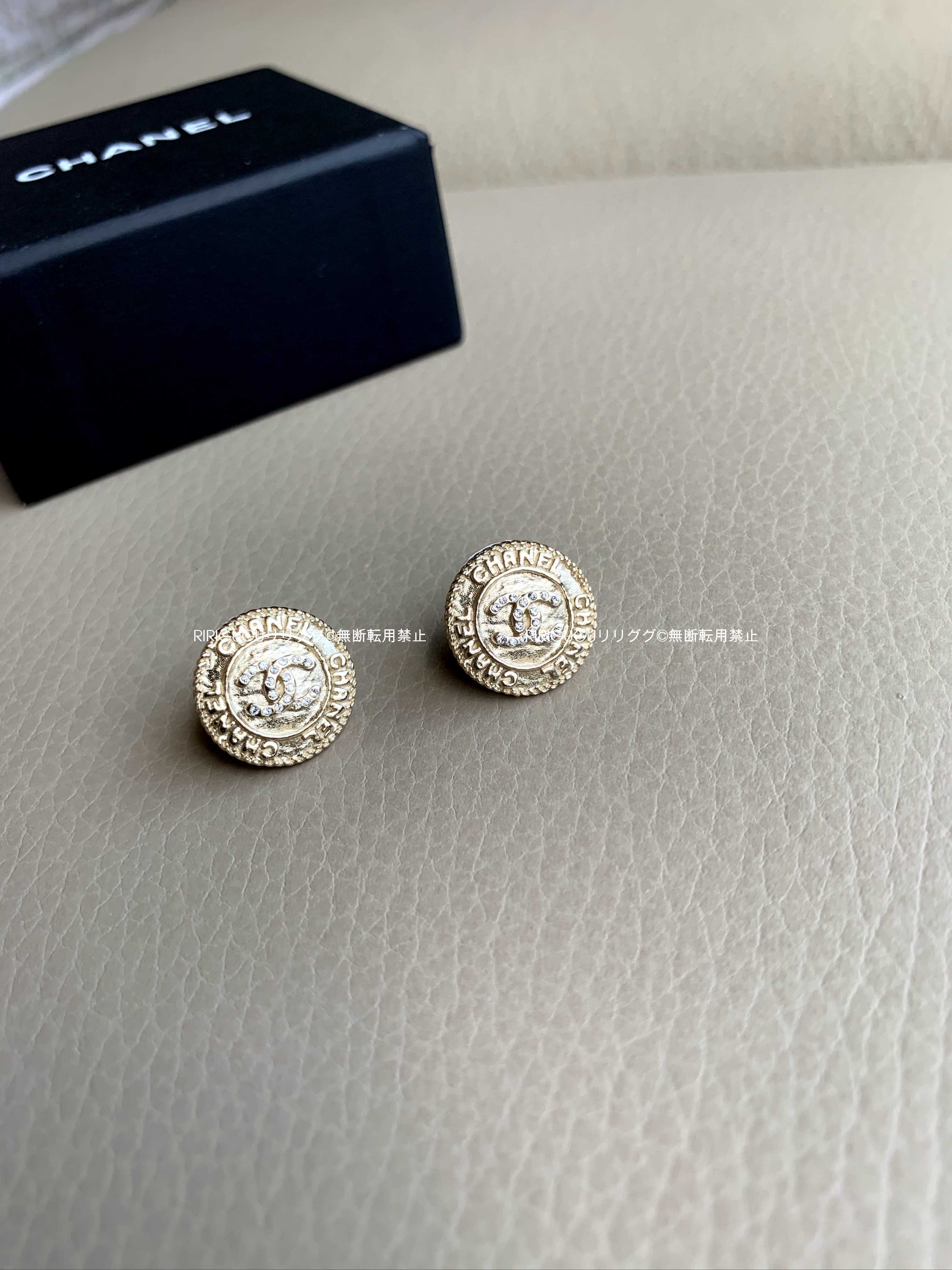 (シャネル)AB6663☆丸形 CCロゴ☆ピアス シャネル)AB6663☆丸形 CCロゴ☆ピアス