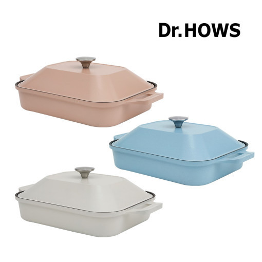 Dr.HOWS 調理器具 大人気♪おしゃれ【Dr.Hows】ブリオIH誘導正方形グリルパン(3)
