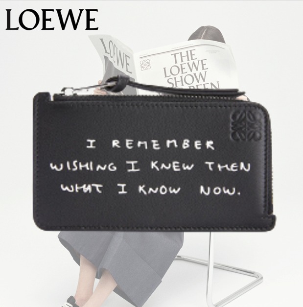 FW21* LOEWE Words coin cardholder コインカードホルダー - cert ...