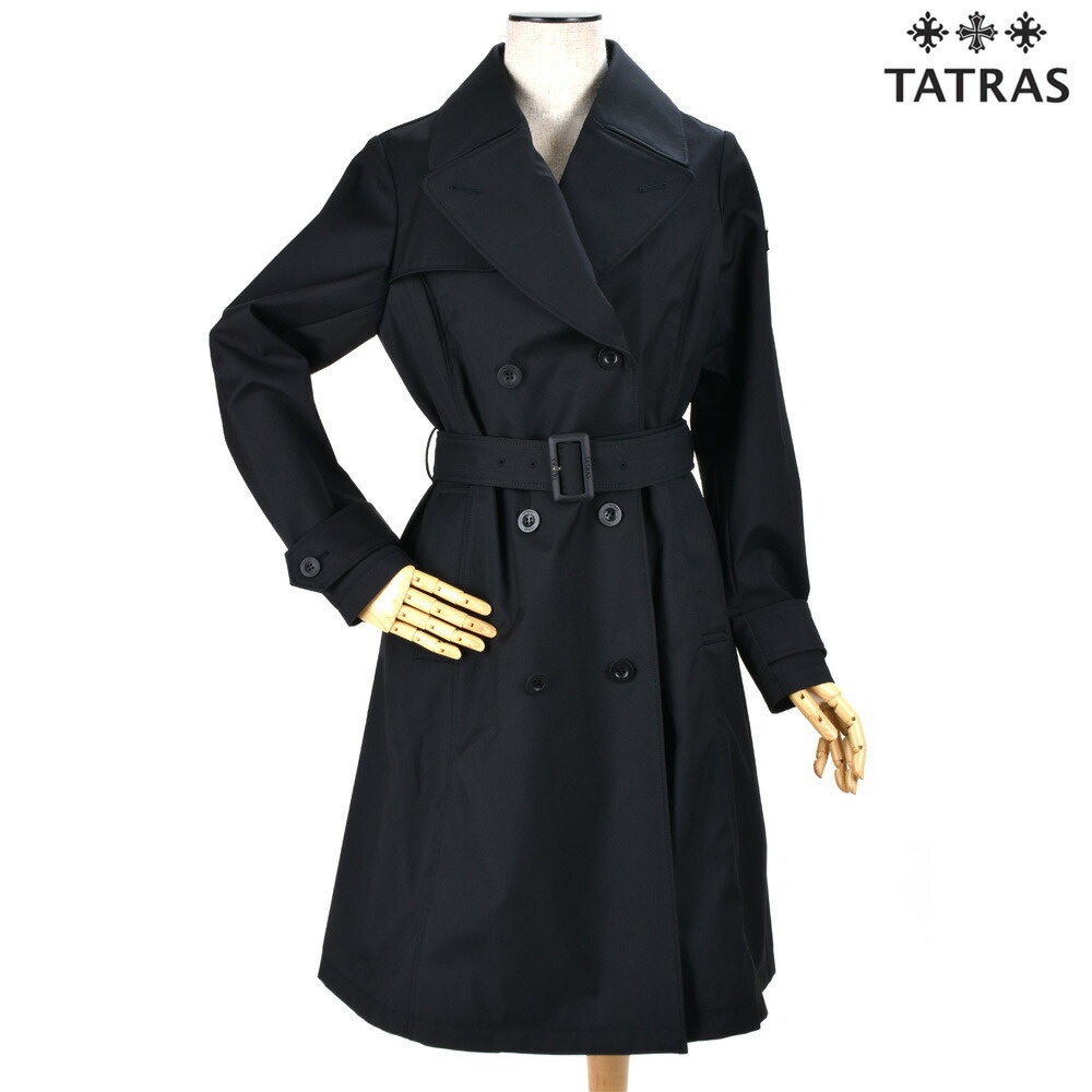 【国内発送】TATRAS トレンチコート VIESTE lta19s4735-black