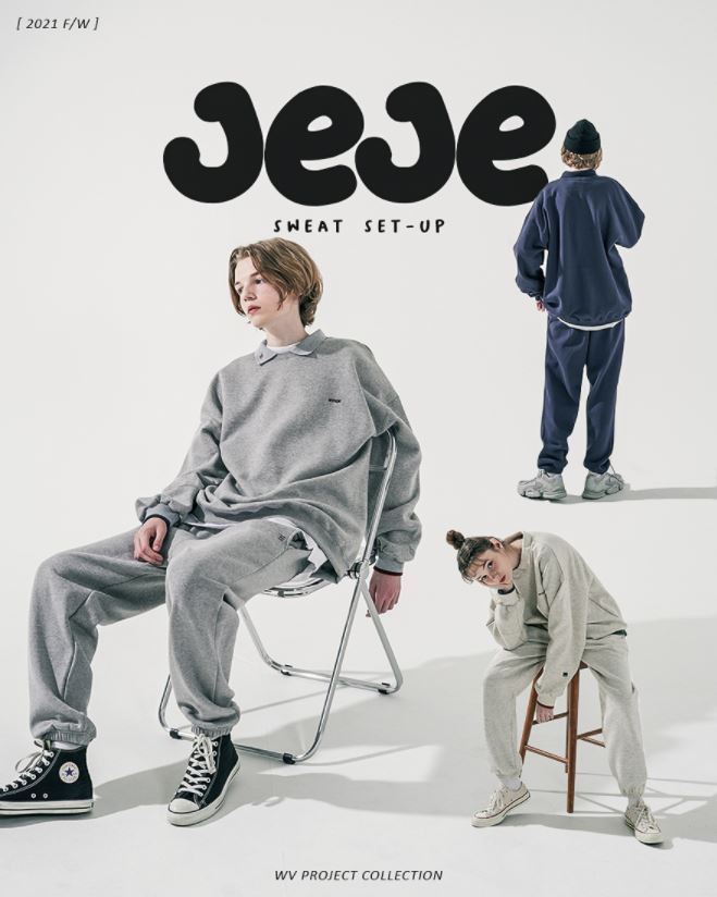 WV PROJECTのJeje sweat Set-up 上下セットアップ 全4色
