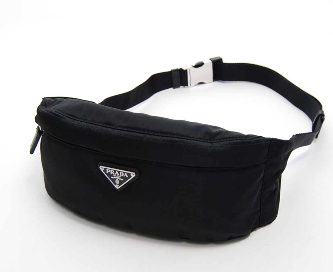 関税負担なし PRADA Re Nylon xサフィアーノレザー ベルトバッグ