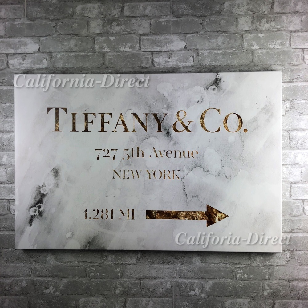 Oliver Gal 小さい 38x25cm Jewelry Road Sign Glam キャンバス