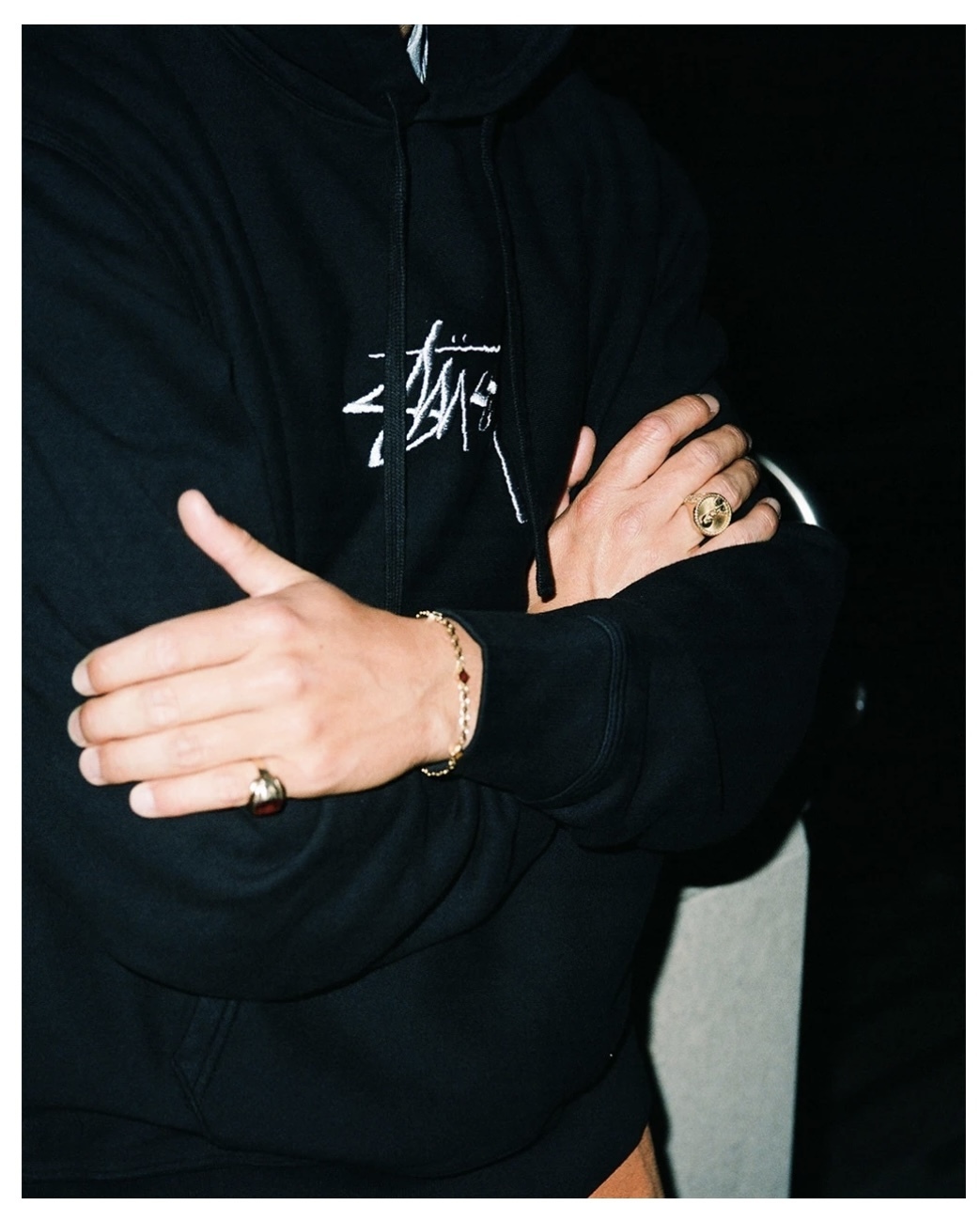 新作FA21'Collection＊ Stussy Stock Logo Embroidered Hoodie