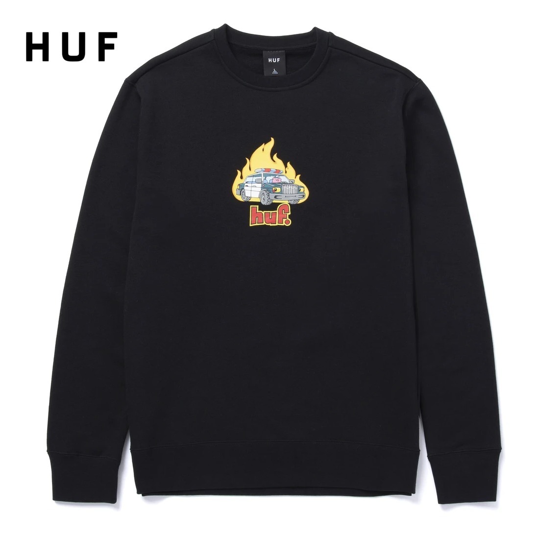 ★米国発/送関込*HUF*新作*ROASTEDロゴスウェット/BL★ スウェット・トレーナー ★米国発/送関込*HUF*新作*ROASTEDロゴスウェット/BL★ スウェット・トレーナー