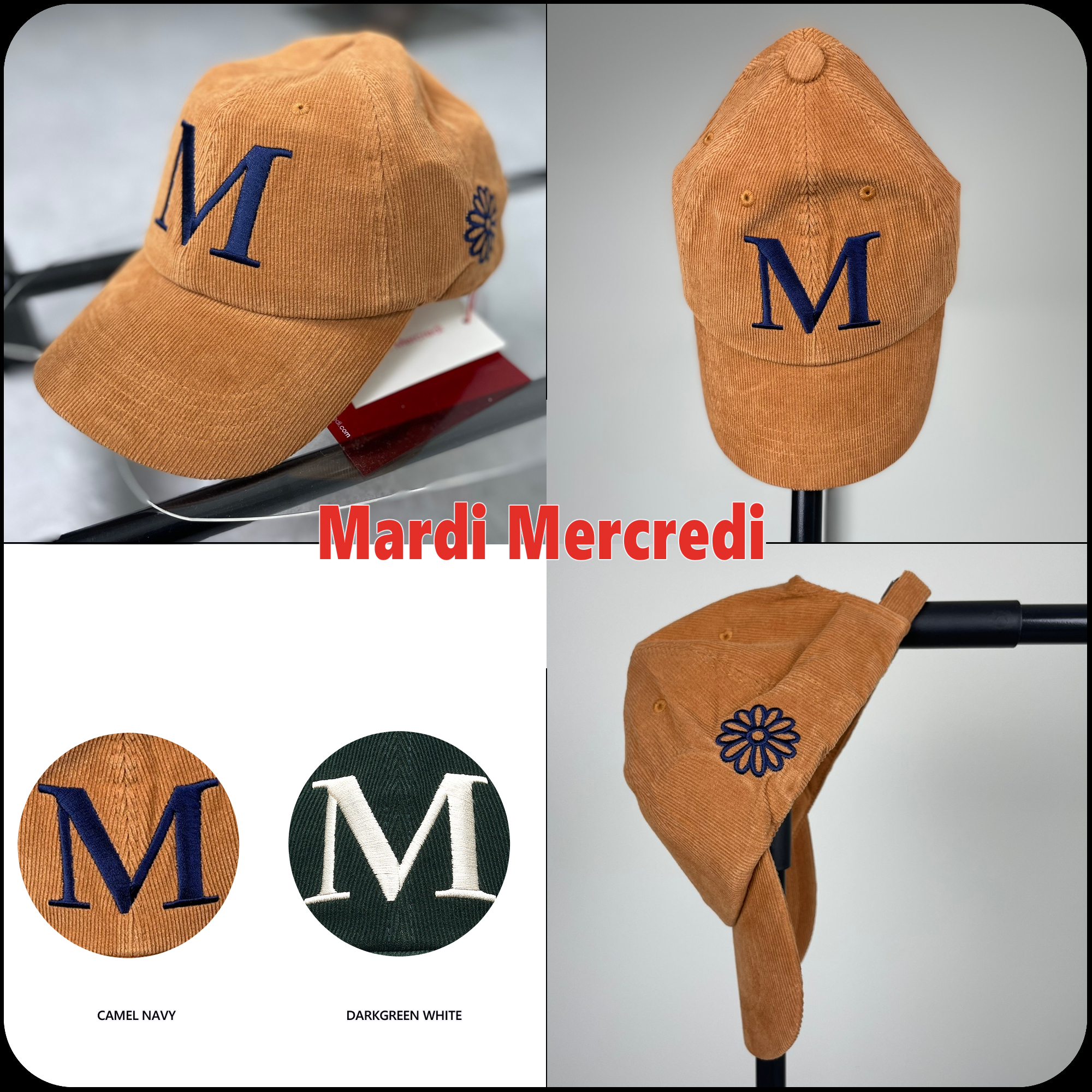 [MARDI MERCREDI]★韓国大人気★CORDUROY CAP M
