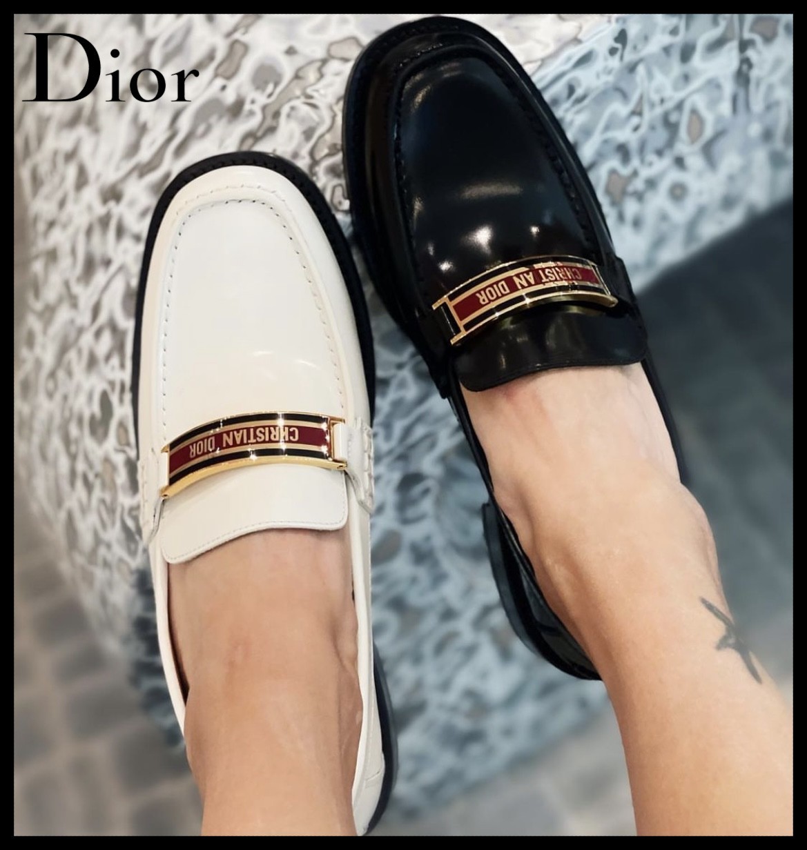 【しなやかで快適な履き心地★】DIOR ローファー 2色