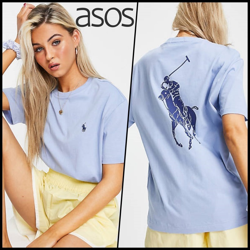 最旬トレンドパンツ 【ASOS Lauren】コラボ*バックロゴTシャツ*送料込 Ralph Polo × Tシャツ・カットソー 最旬トレンドパンツ 【ASOS Lauren】コラボ*バックロゴTシャツ*送料込 Ralph Polo × Tシャツ・カットソー