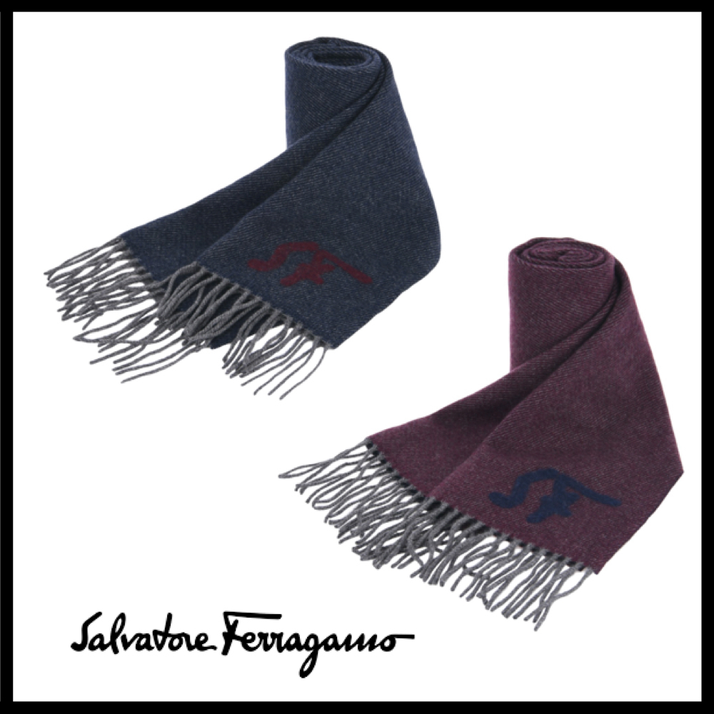 35 割引 かわいい Ferragamo フェラガモ Sfロゴ カシミア マフラー 2色 マフラー ファッション雑貨 小物 Papsecurite Com