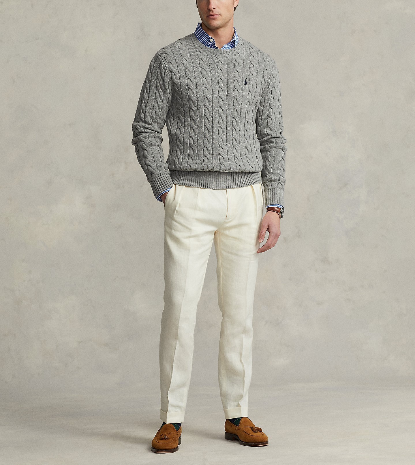 Ralph Lauren ニット・セーター Men's《RalphLauren》ケーブルニット コットン セーター(8)