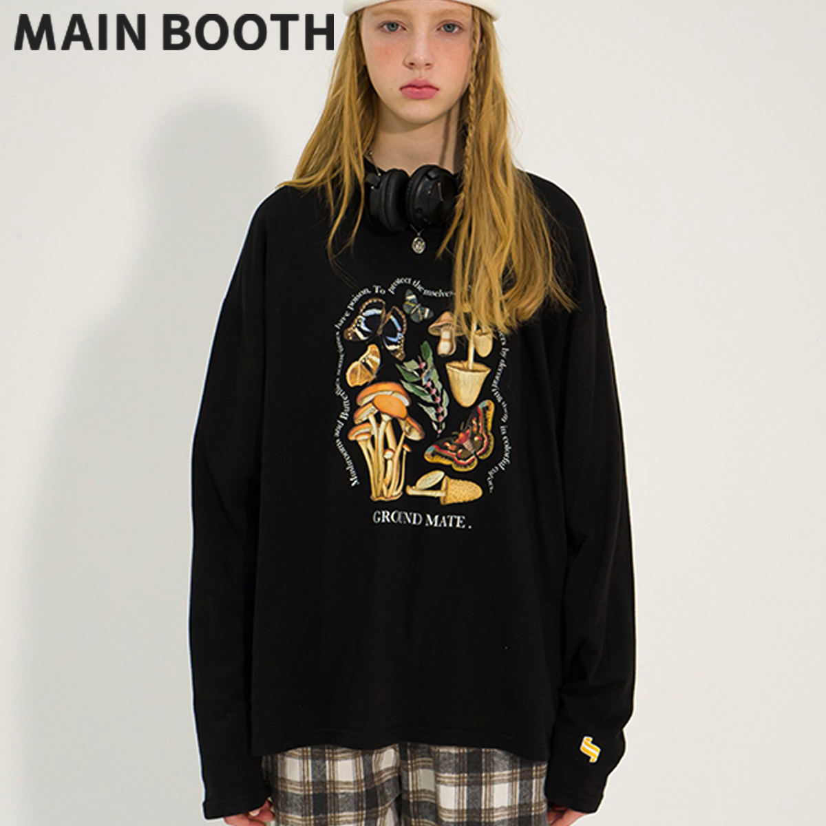 ★MAINBOOTH★Ground Mate T-shirt(JET BLACK)★正規品/直送料込