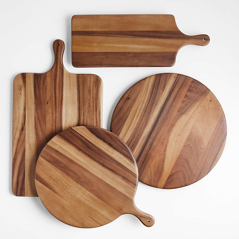 Crate Barrel 食器(皿) CrateBarrel トンドサービングパドルボード 木目調☆(3)