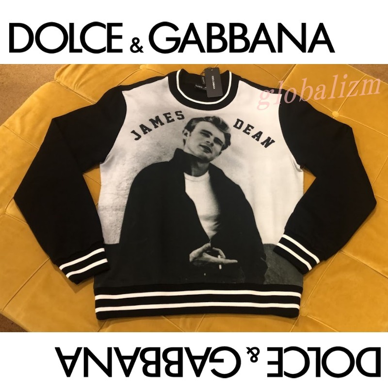 セール!モノクロプリント スウェット トレーナー★D&G セール!モノクロプリント スウェット トレーナー★D&G