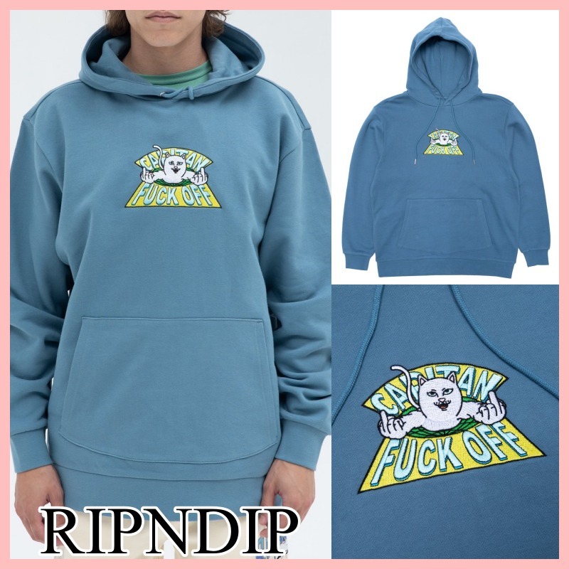 RIPNDIP Capitan Fuck Off Embroidered フーディ 刺繍 送料込み