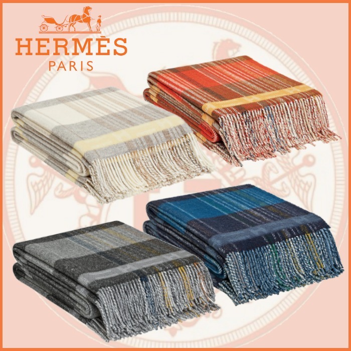 気質アップ】直営購入 HERMES エルメス ブランケット スコットH 135 x 気質アップ】直営購入 HERMES エルメス ブランケット スコットH 135 x