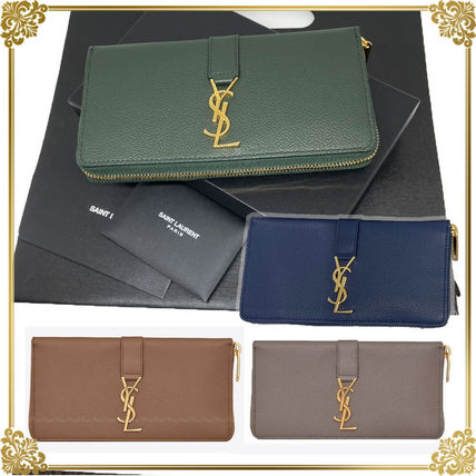 ブルー(青)系 Saint Laurent(サンローラン) 長財布(レディース