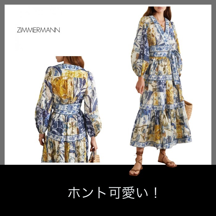 数量は多い ZIMMERMANN Alianeプリントコットンガーゼラップトップ ブラウス・シャツ 数量は多い ZIMMERMANN Alianeプリントコットンガーゼラップトップ ブラウス・シャツ