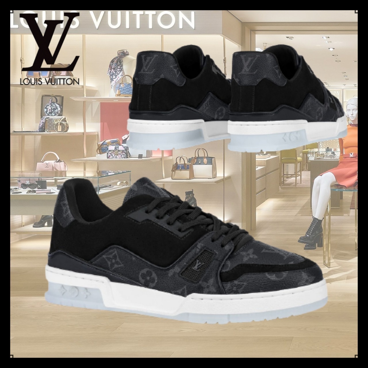 【足元から楽しむお洒落♪】Louis Vuitton ライン スニーカー スニーカー 【足元から楽しむお洒落♪】Louis Vuitton ライン スニーカー スニーカー