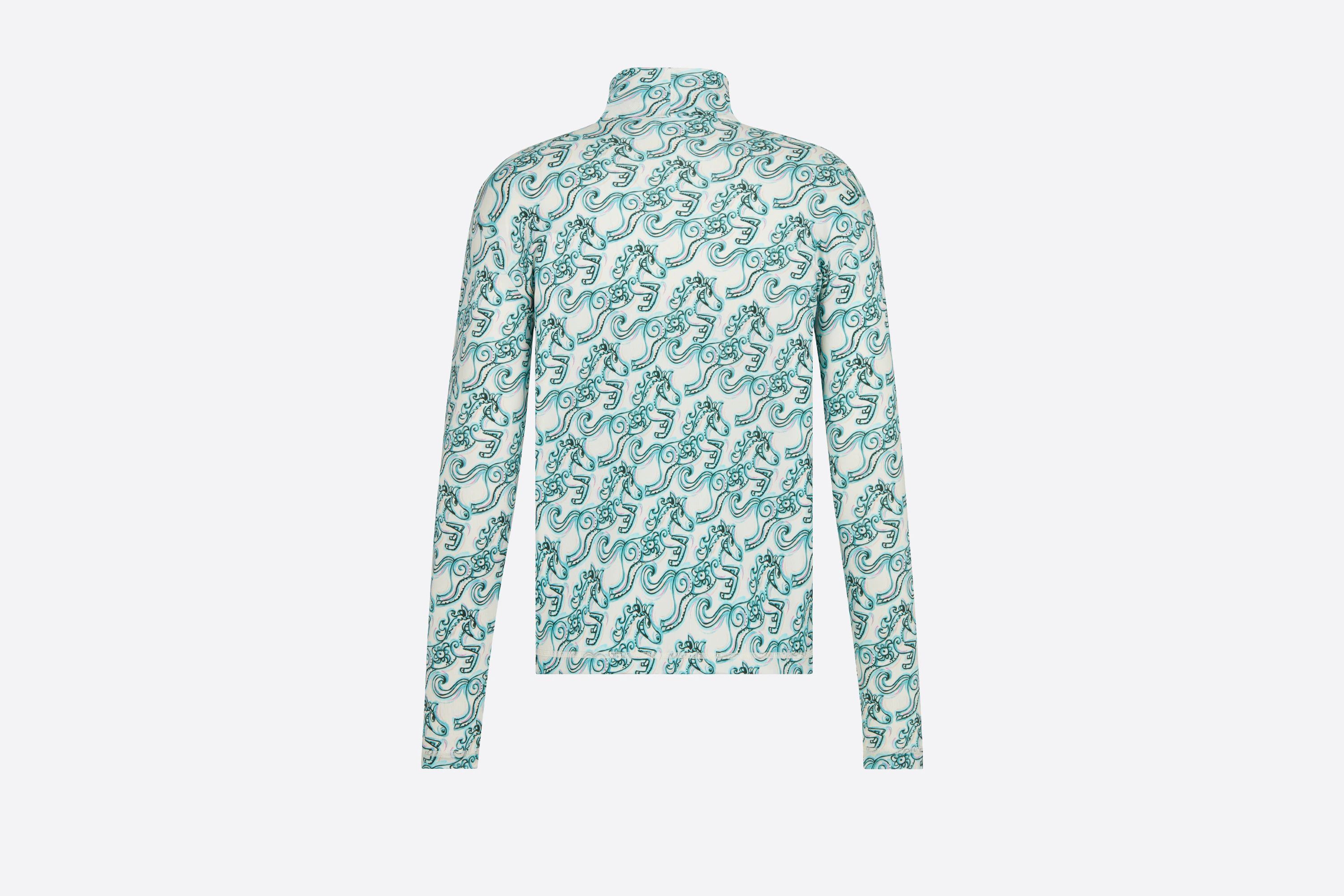 Dior Tシャツ・カットソー 定番人気 新作 DIOR AND KENNYSCHARF長袖Tシャツ ホースプリント(4)