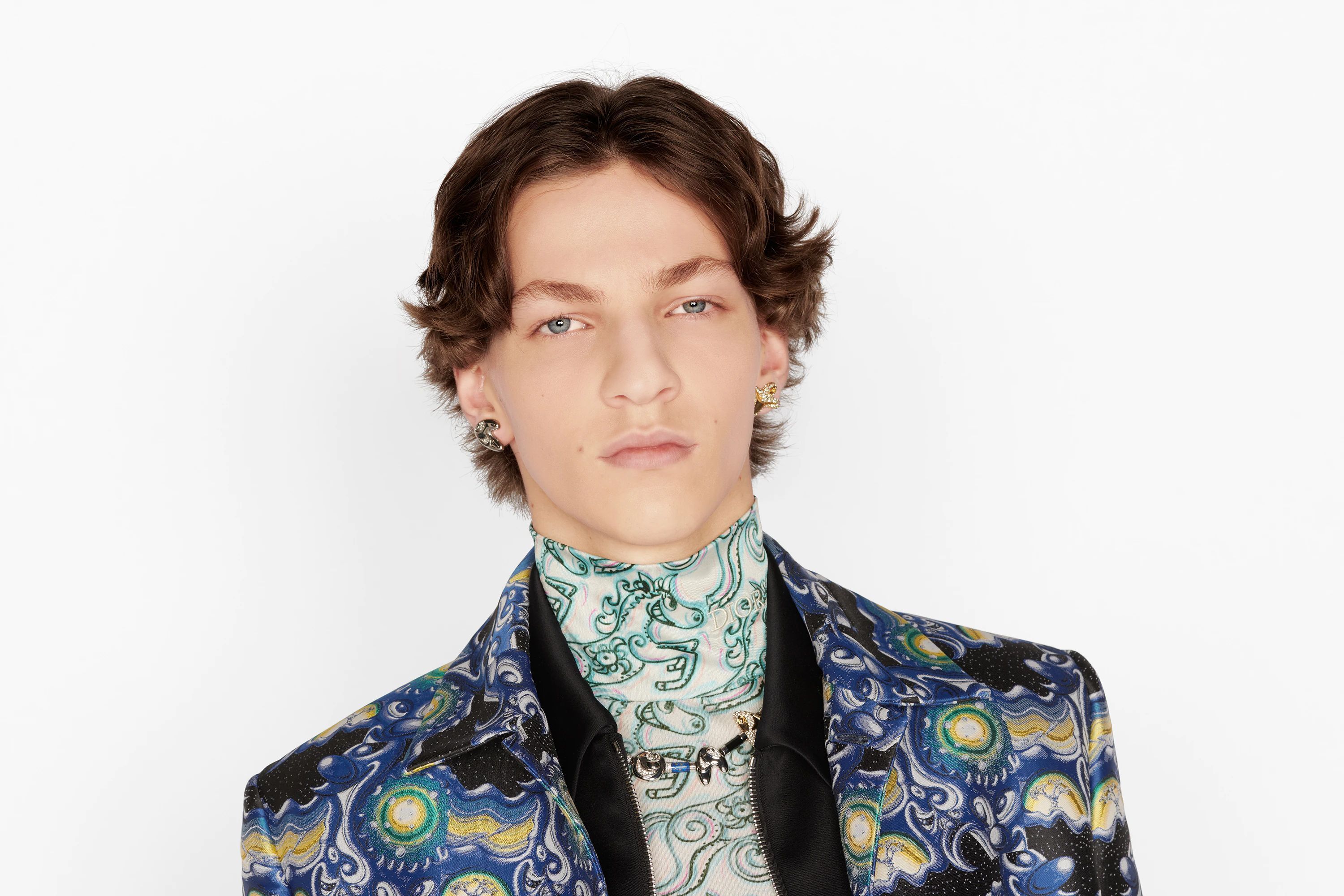 Dior Tシャツ・カットソー 定番人気 新作 DIOR AND KENNYSCHARF長袖Tシャツ ホースプリント(6)