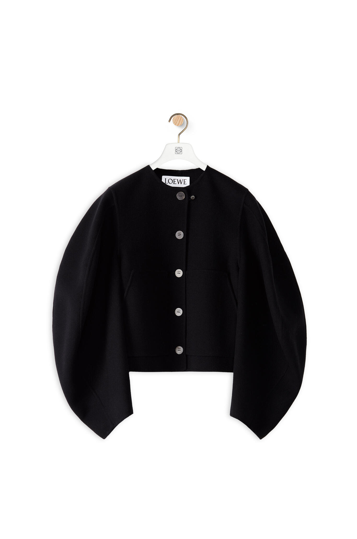 21AWランウェイ着 LOEWEロエベ サーキュラースリーブジャケット (LOEWE ...