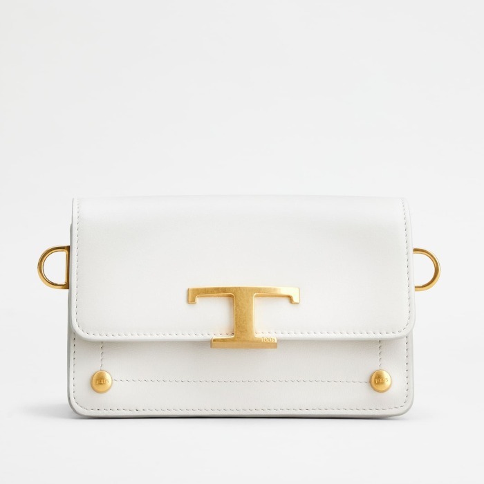 ◇TOD'S◇ レザー トッズ T タイムレス クロスボディ マイクロ (TOD'S ...