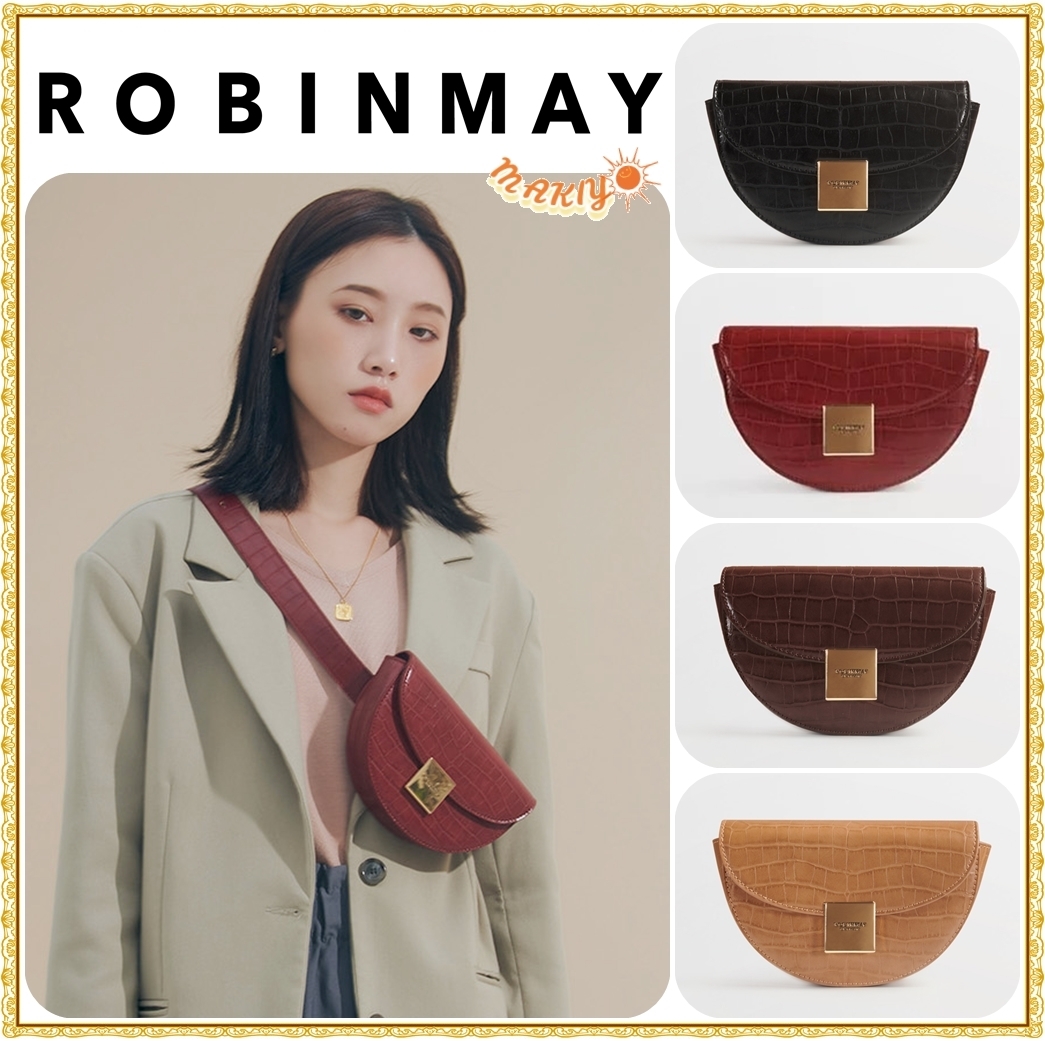 送料込★ROBINMAY★羅馬彎月胸包★ウエストポーチ＆ボディバッグ